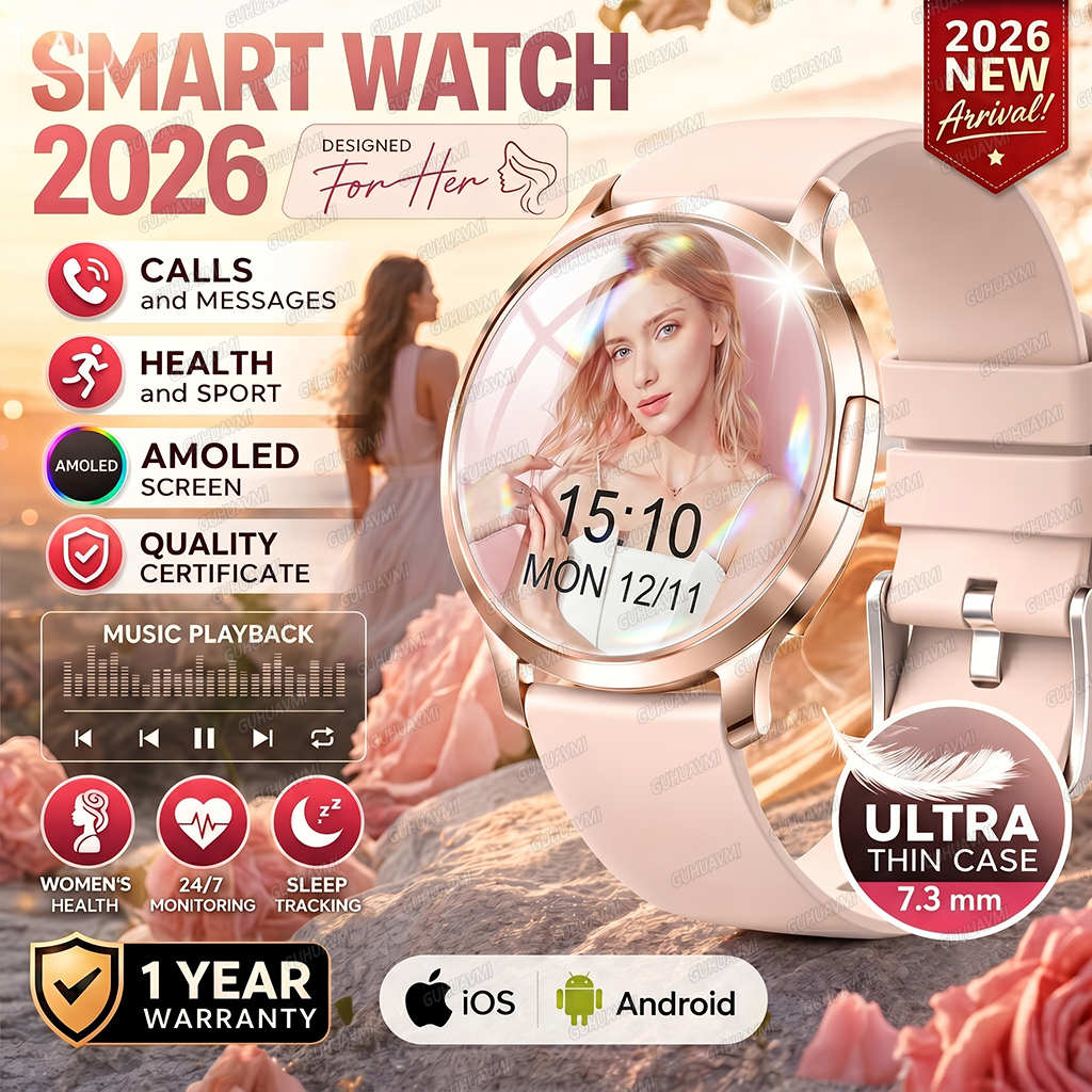 2026 New Ultra-thin Smart Watc - مراجعة Smartwatch Digital Watches For Women وسعره