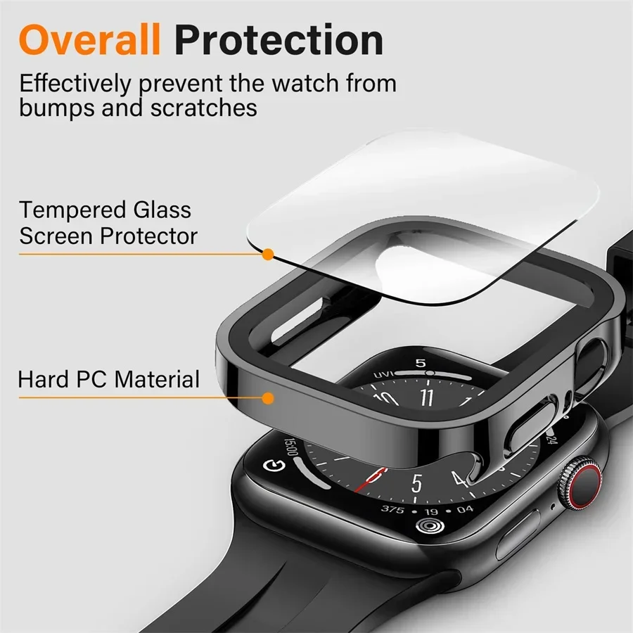 Glass+cover For Apple Watch ca - مراجعة Smartwatch Watches Girls وسعره