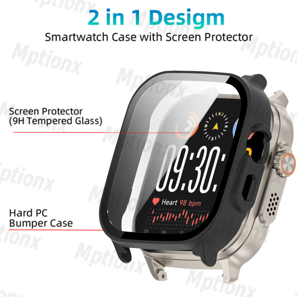 PC Case+Glass for Realme Watch - مراجعة Watch S Realme وسعره