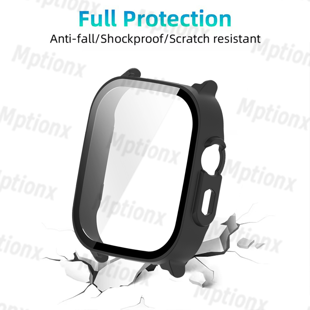 PC Case+Glass for Realme Watch - مراجعة Watch S Realme وسعره