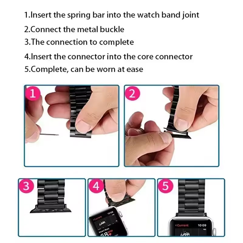 Watchband Connector for Apple  - مراجعة Apple Watch Band وسعره
