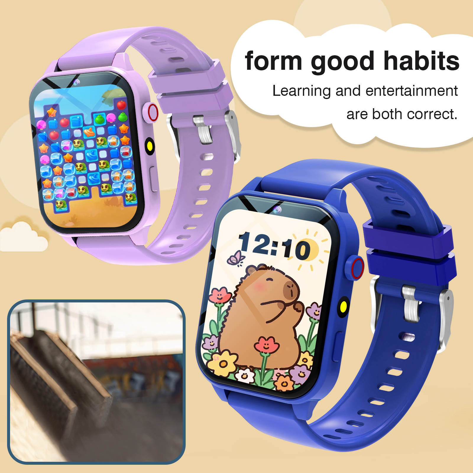 Kids′s Smart Watch 18 Games Ca - مراجعة Smartwatch Watches Girls وسعره