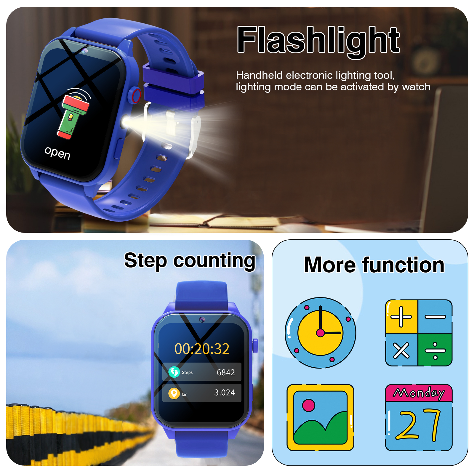 Kids′s Smart Watch 18 Games Ca - مراجعة Smartwatch Watches Girls وسعره