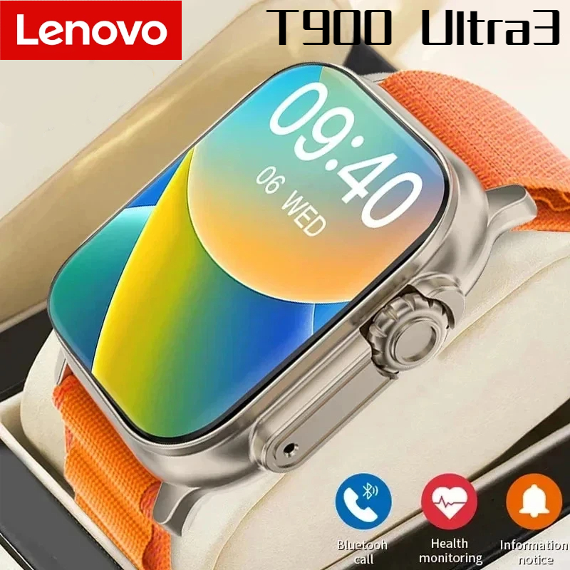 Lenovo T900 Ultra 3 Smart Watc - مراجعة Smartwatch Watches With Bluetooth وسعره