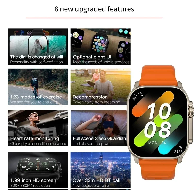 Lenovo T900 Ultra 3 Smart Watc - مراجعة Smartwatch Watches With Bluetooth وسعره