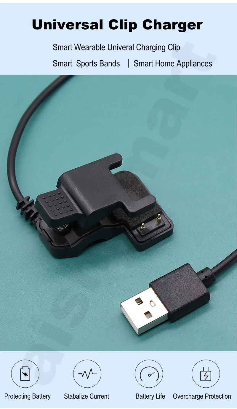 Universal Clip Charger 2pin 3p - مراجعة Watch X7 وسعره