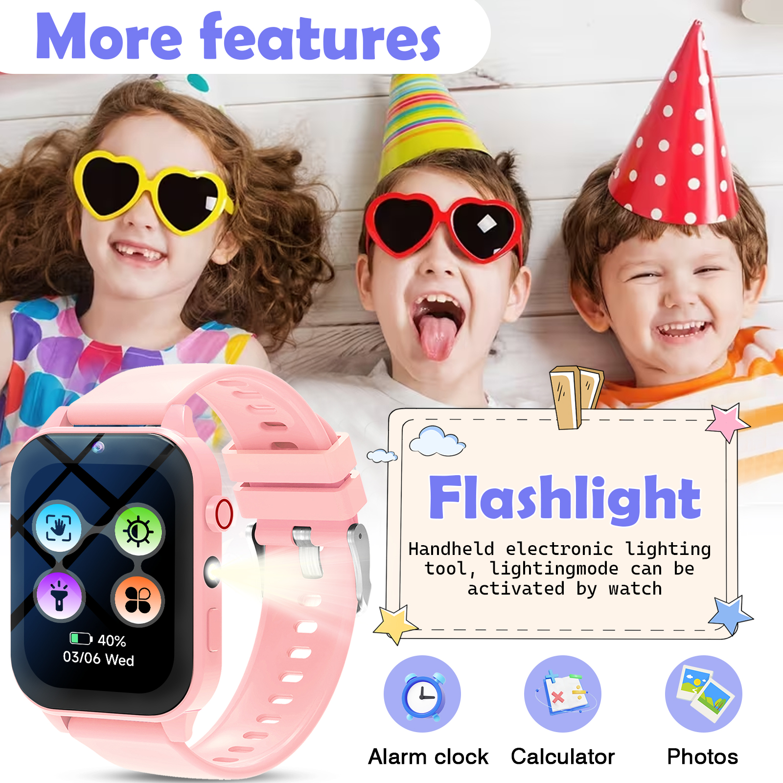 Kids Smart Watch, Multiple Puz - مراجعة Smartwatch Digital Watches For Kid Girl وسعره