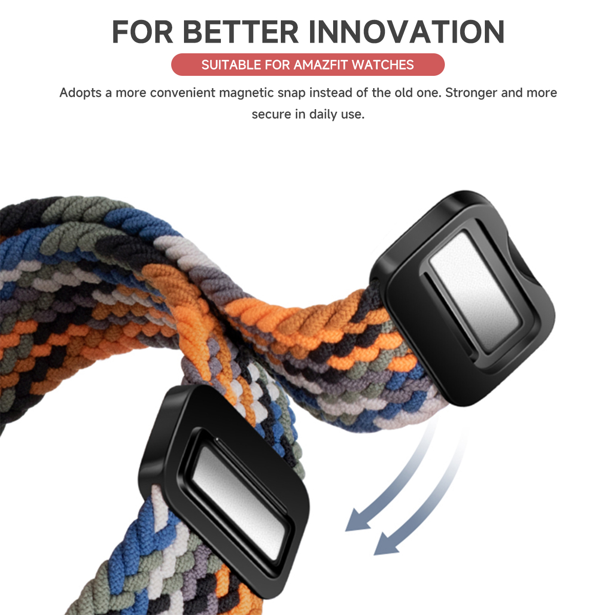 Braided Loop Strap For Huami A - مراجعة Smartwatch Watches Amazfit وسعره