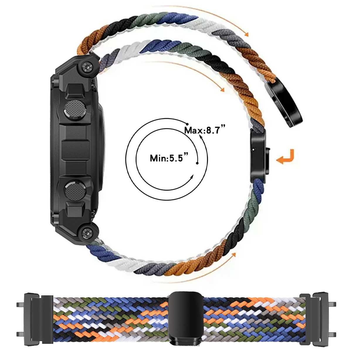 Braided Loop Strap For Huami A - مراجعة Smartwatch Watches Amazfit وسعره
