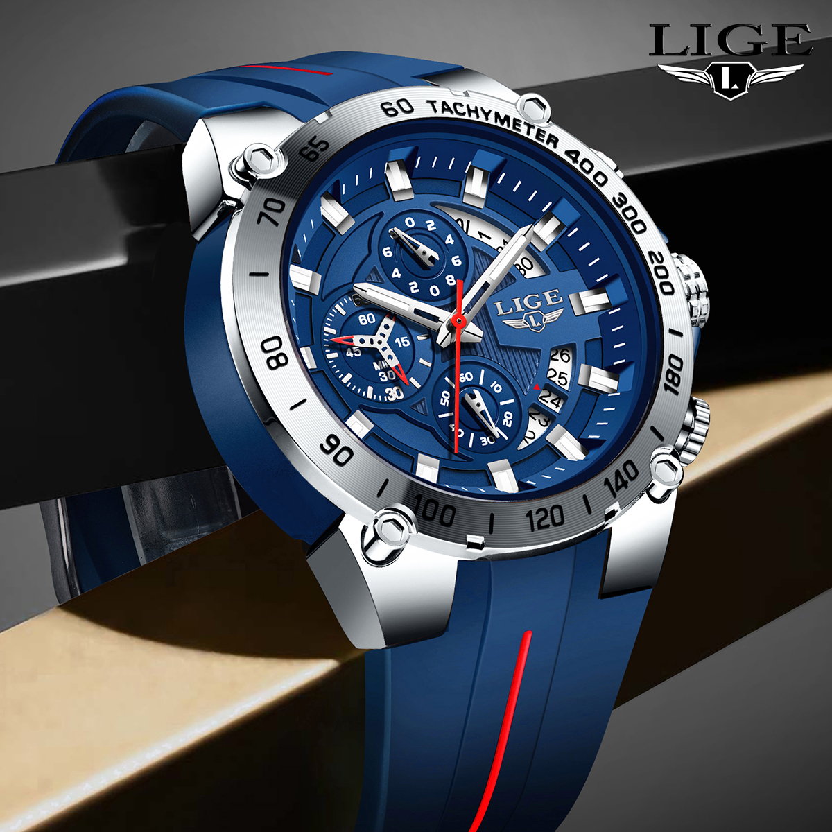 LIGE 2026 Brand Watch Men Sili - مراجعة Smartwatch Army Watches For Men وسعره