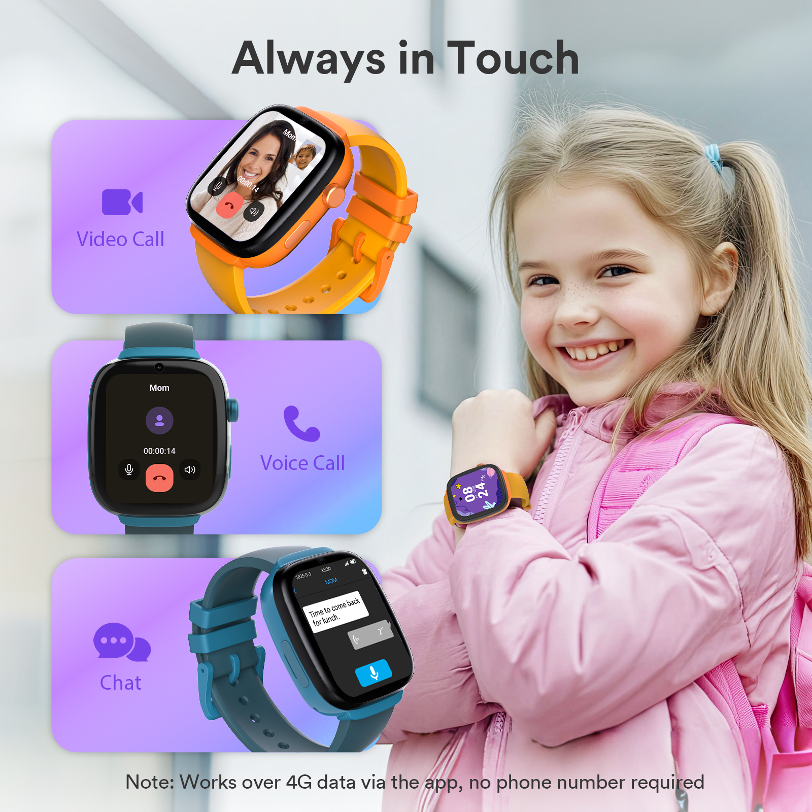 4G Kids Smartwatch with SIM GP - مراجعة Smartwatch Watches Gift For Boys On Birthday وسعره