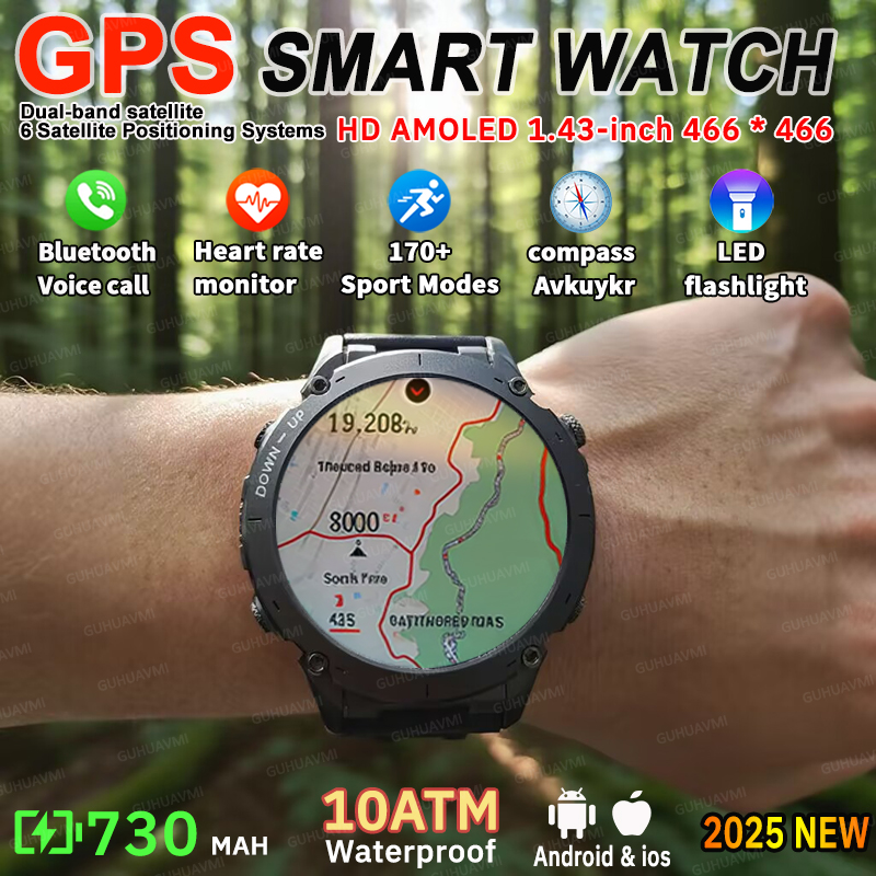 2025 Upgraded New Outdoors Spo - مراجعة Smartwatch Watches Brands For Men وسعره