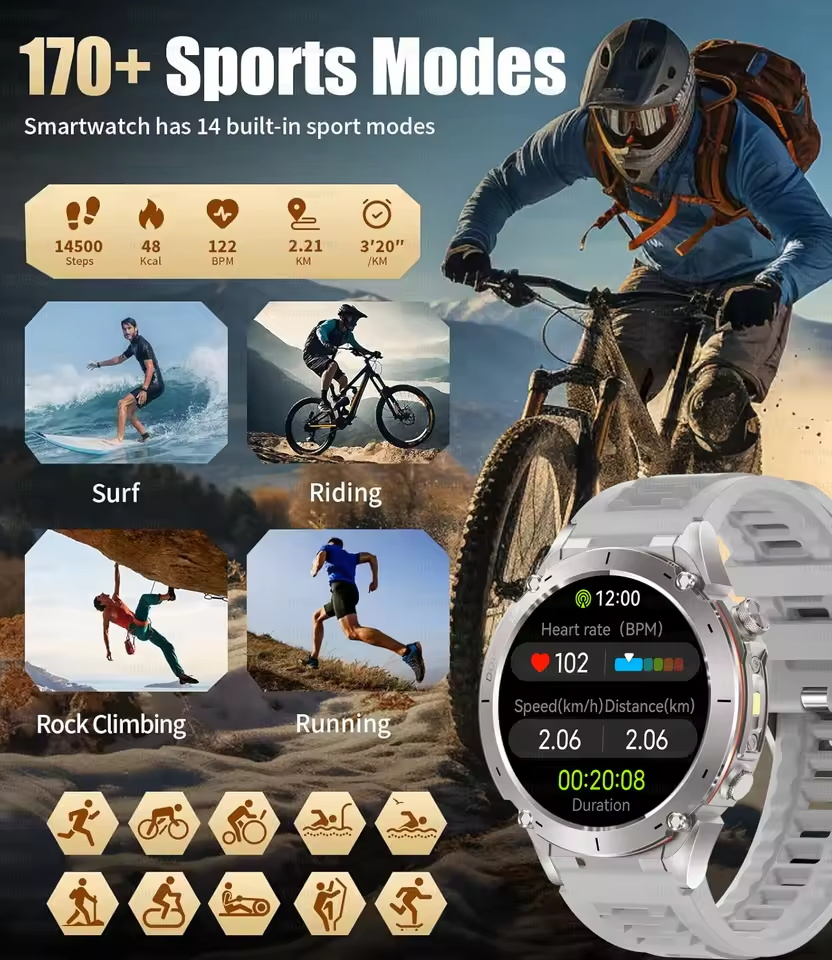 2025 Upgraded New Outdoors Spo - مراجعة Smartwatch Watches Brands For Men وسعره