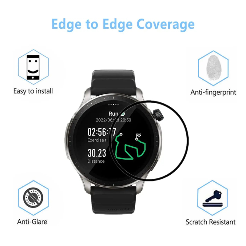For Amazfit GTR 4 Screen Prote - مراجعة Smartwatch Watches Amazfit وسعره