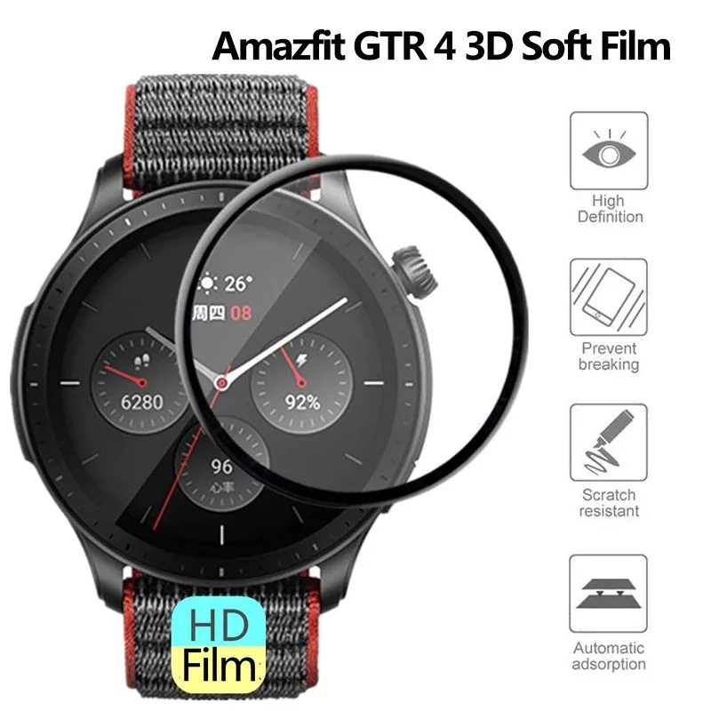 For Amazfit GTR 4 Screen Prote - مراجعة Smartwatch Watches Amazfit وسعره