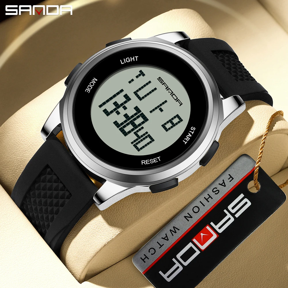 SANDA 9067 Digital Watch Men M - مراجعة Smartwatch Army Watches For Men وسعره