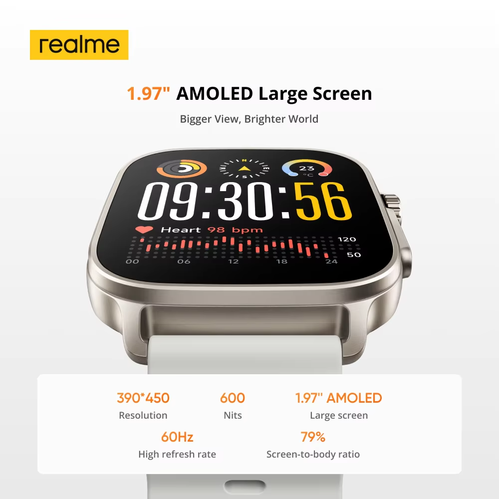 Global Version realme watch 5  - مراجعة Watch S Realme وسعره