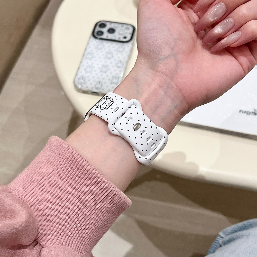 Kawaii Miffy Silicone Watch Ba - مراجعة Apple Watch Band وسعره