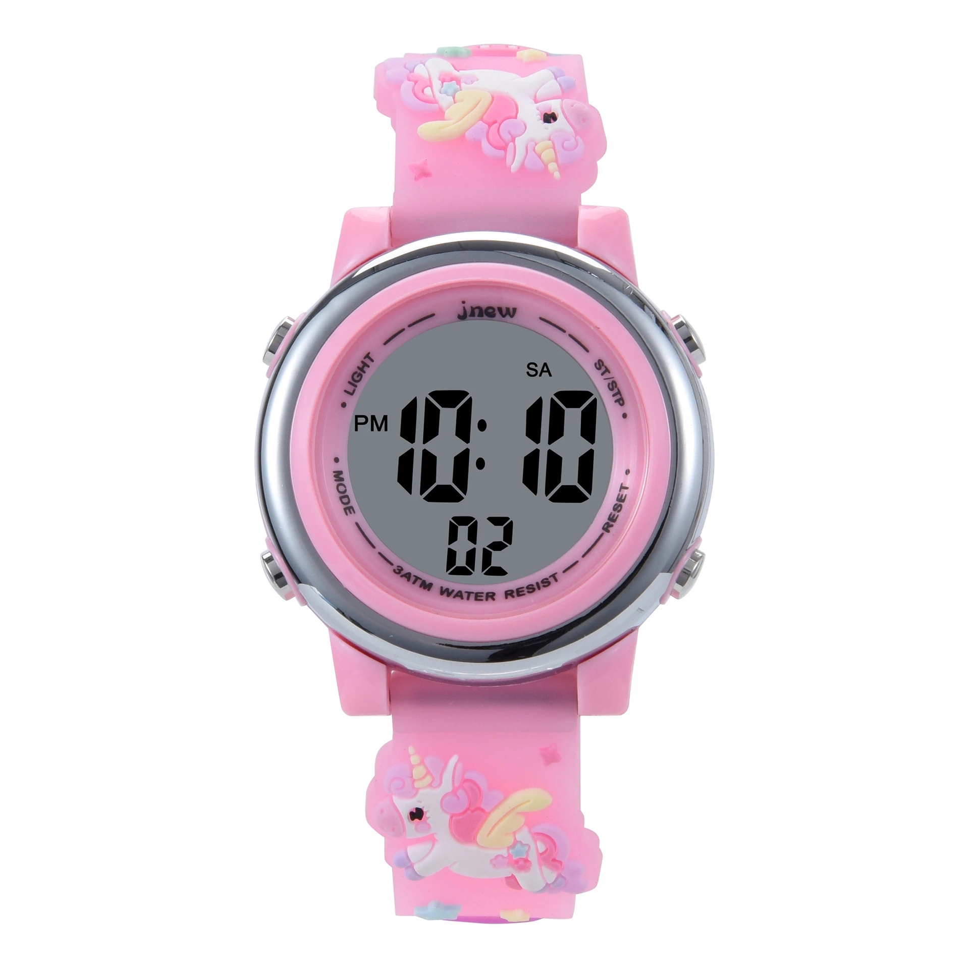 Children's Cartoon LED Electro - مراجعة Smartwatch Pink Watches For Kids وسعره