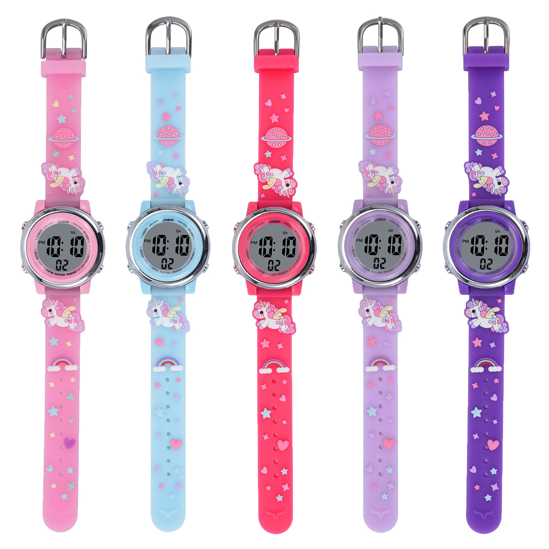 Children's Cartoon LED Electro - مراجعة Smartwatch Pink Watches For Kids وسعره