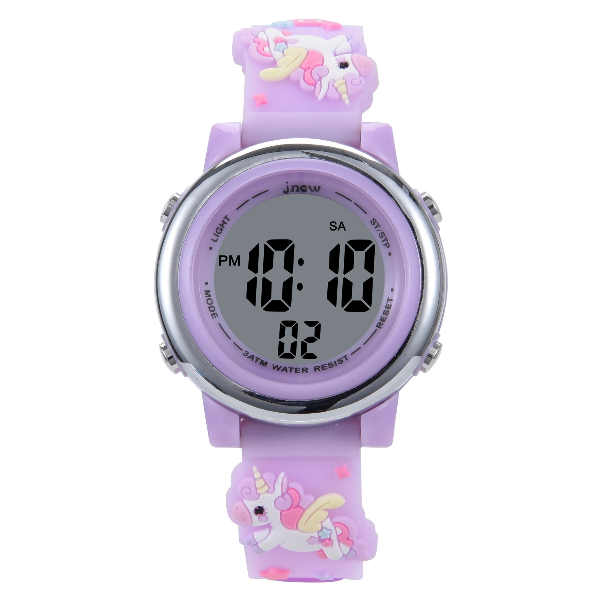 Children's Cartoon LED Electro - مراجعة Smartwatch Pink Watches For Kids وسعره