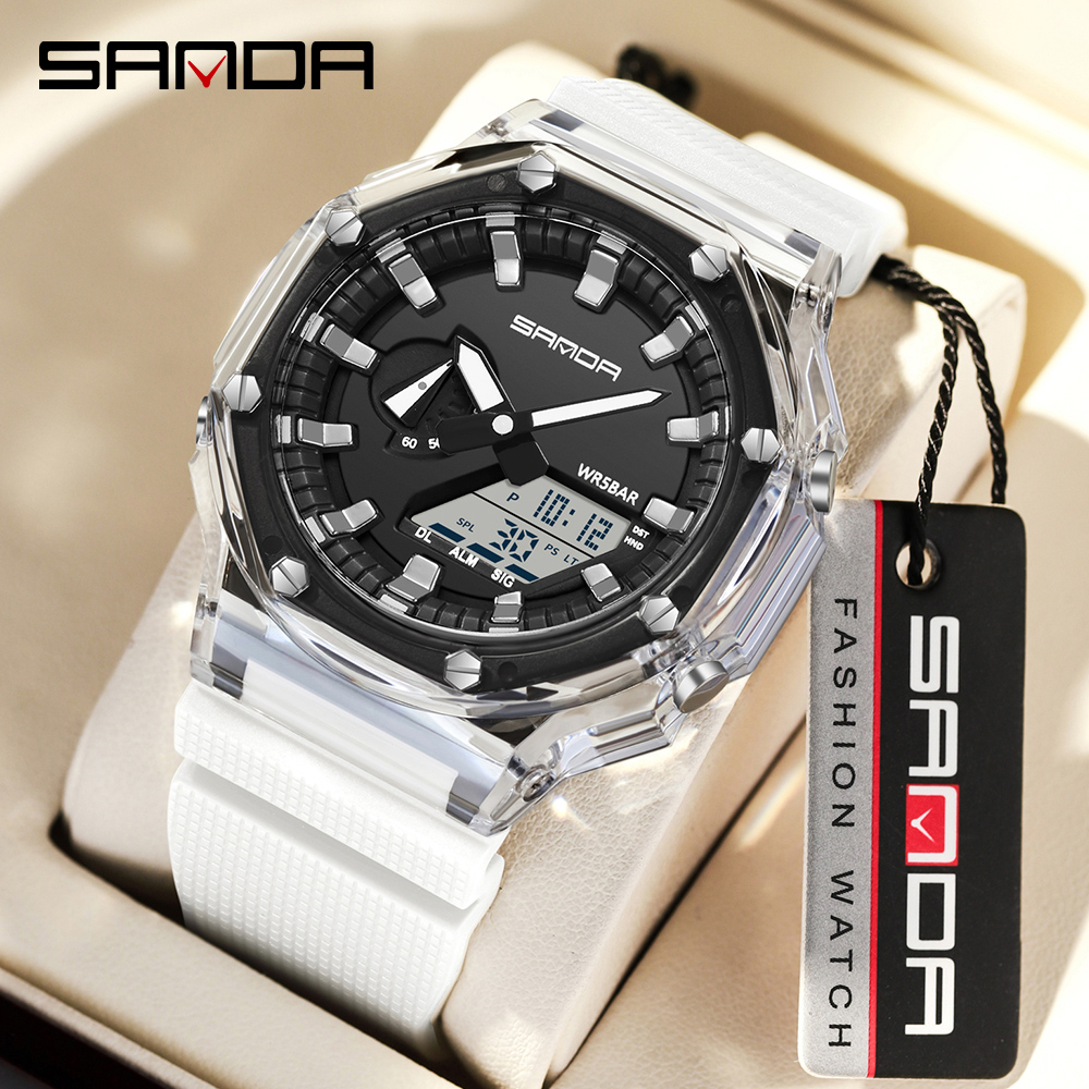 SANDA 3341Digital LED Watch Me - مراجعة Smartwatch Army Watches For Men وسعره