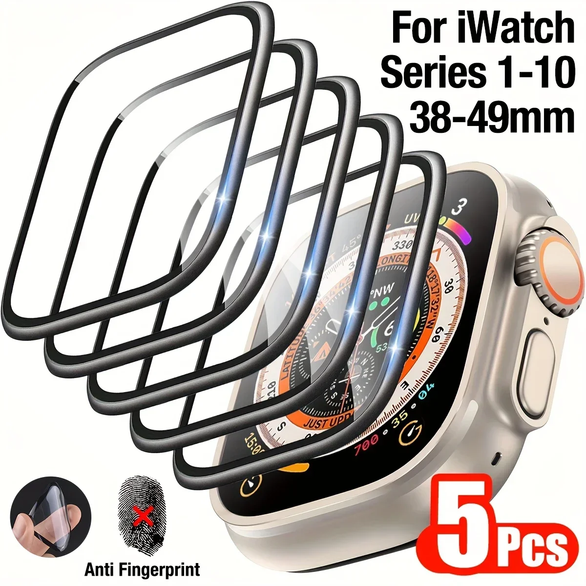 1-5pcs Anti-scratch Film For A - مراجعة Apple Watch Band وسعره