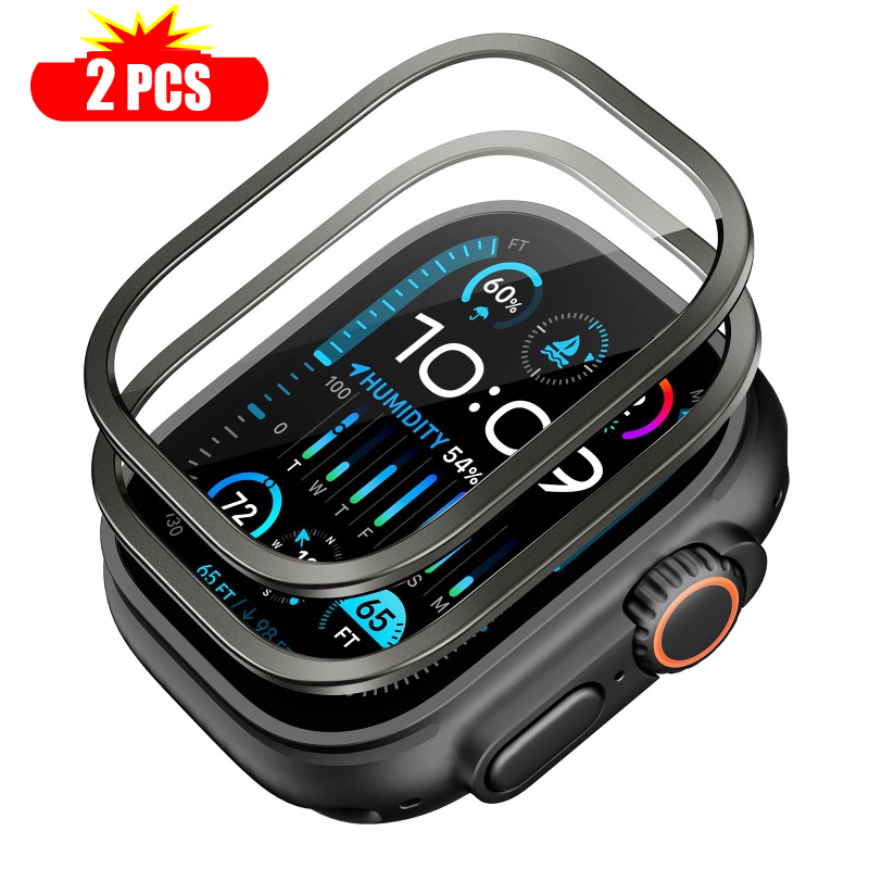 2pcs Tempered Glass for Apple  - مراجعة Smartwatch Watches For Men وسعره