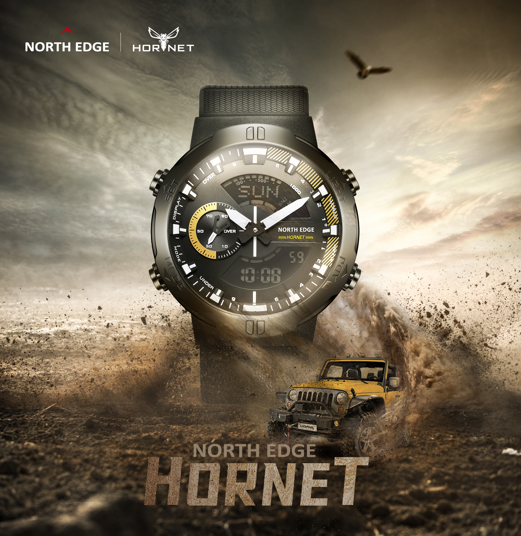 NORTH EDGE Mens Smart Watch Wo - مراجعة Smartwatch Army Watches For Men وسعره