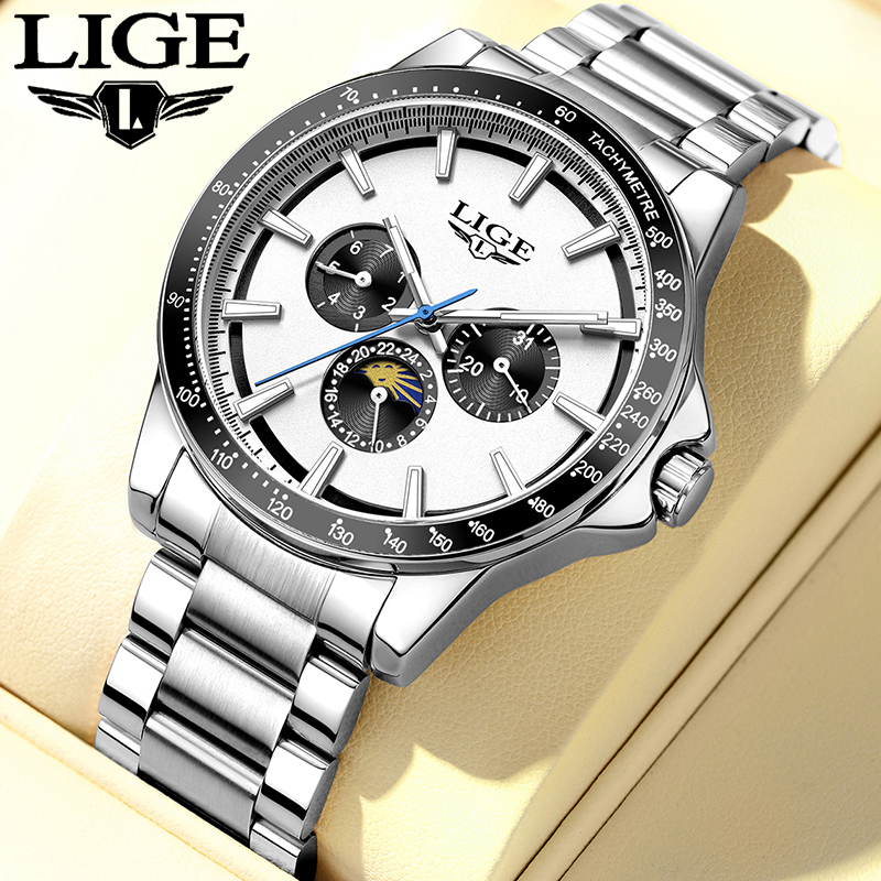 LIGE brand luxury watches mens - مراجعة Smartwatch Watches Brands For Men وسعره