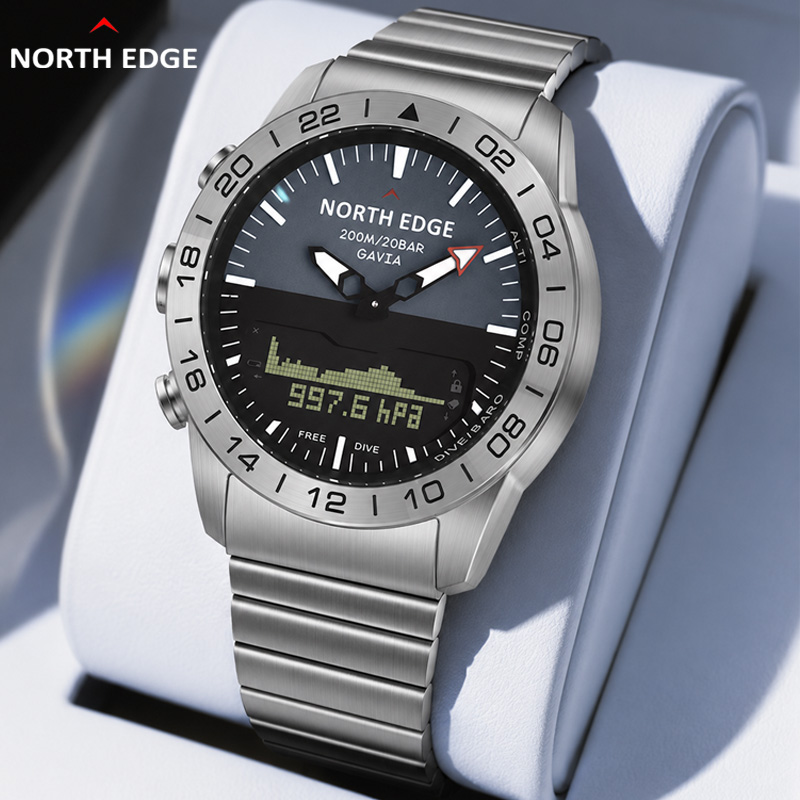 NORTH EDGE Mens Dive Watch Mil - مراجعة Smartwatch Army Watches For Men وسعره