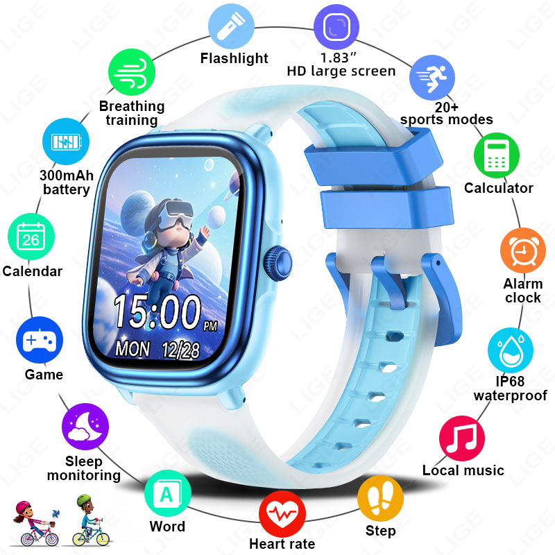 LIGE Kids Girls Boys Present S - مراجعة French Connection Watches Smartwatch App وسعره