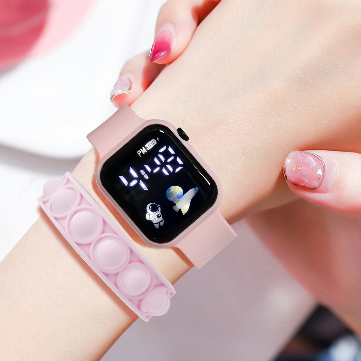 2PCS Children's Smart Watch Br - مراجعة Smartwatch Watches Girls وسعره
